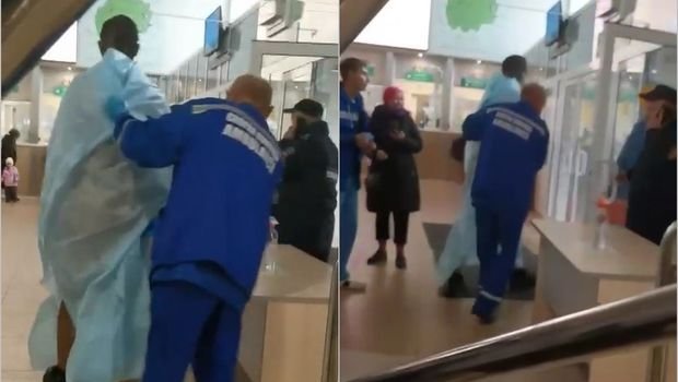 Rusiyada səfərbərliyə etiraz edən kişi özünü yandırdı – VİDEO