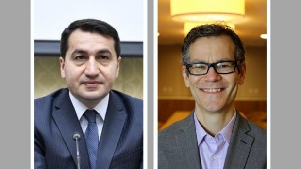 Hikmət Hacıyev ABŞ müdafiə nazirinin siyasi məsələlər üzrə müavini ilə GÖRÜŞÜB 