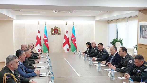 Baş Qərargah rəisi Gürcüstanın müdafiə naziri ilə görüşdü - FOTO