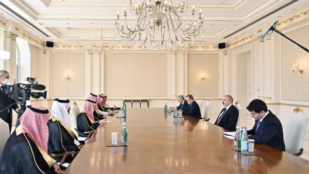 Prezident Səudiyyə Ərəbistanının xarici işlər nazirini qəbul edib - VİDEO
