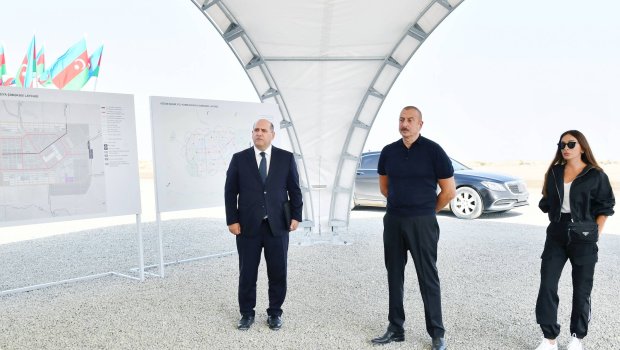 Ağdamda daxili yol və kommunikasiya şəbəkəsinin TƏMƏLİ QOYULDU - YENİLƏNİB 