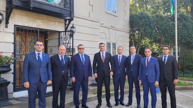 Azərbaycan Mərkəzi Bankının sədri ABŞ-dakı səfirliyimizdə - FOTO 