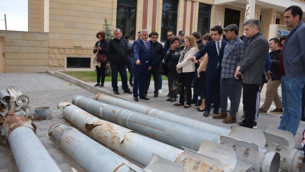 Xarici ölkələrin Ombudsmanları Tərtərdə erməni vandalizminin izləri ilə tanış olublar - FOTO 