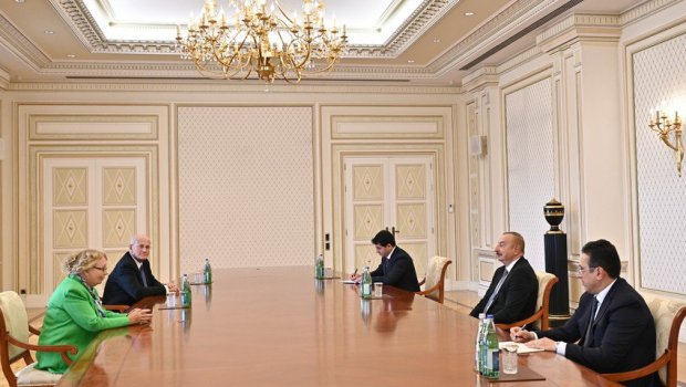 İlham Əliyev BMT Baş katibinin müavinini qəbul edib - VİDEO