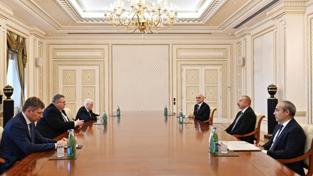 Prezident Rusiya Baş nazirinin müavini Aleksey Overçuku qəbul edib - VİDEO