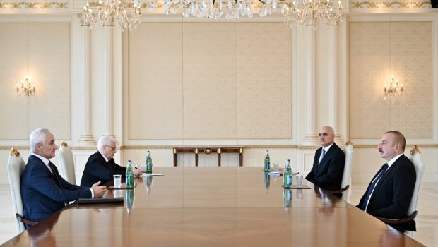 Prezident İlham Əliyev Rusiya Baş nazirinin birinci müavinini qəbul edib - VİDEO