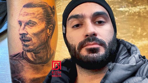 İbrahim Çingiz İbrahimoviçin portretini ayağına DÖYDÜRDÜ - FOTO/VİDEO 