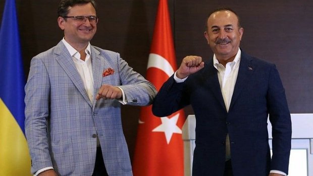 Çavuşoğlu və Kuleba taxıl dəhlizinin fəaliyyətini müzakirə edib - FOTO 