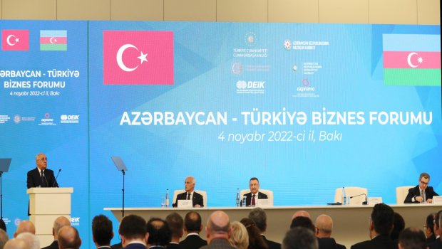 Azərbaycan-Türkiyə biznes forumunda bir çox sahədə əməkdaşlıq MÜZAKİRƏ EDİLİB - FOTO