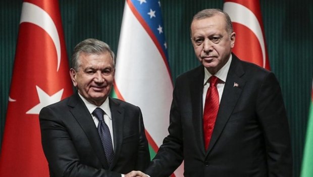 Ərdoğan özbəkistanlı həmkarı ilə GÖRÜŞDÜ  