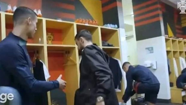 Komanda yoldaşının Ronaldoya qarşı hərəkəti diqqətdən yayınmadı - VİDEO 