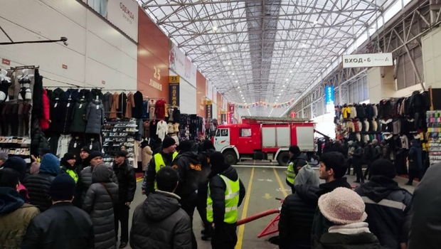 Moskvada azərbaycanlılara məxsus bazarda YANĞIN - FOTO