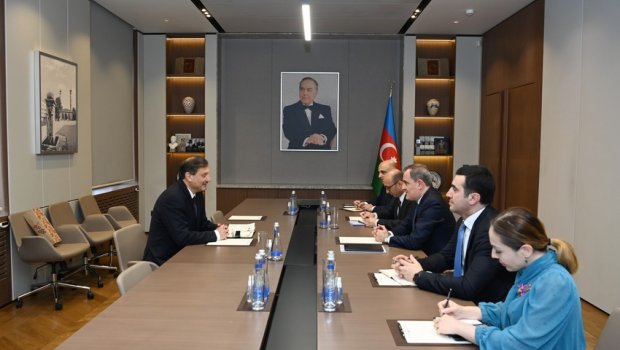 Ceyhun Bayramov Bolqarıstan səfirini diplomatik fəaliyyətinin başa çatması ilə əlaqədar QƏBUL ETDİ - FOTO 