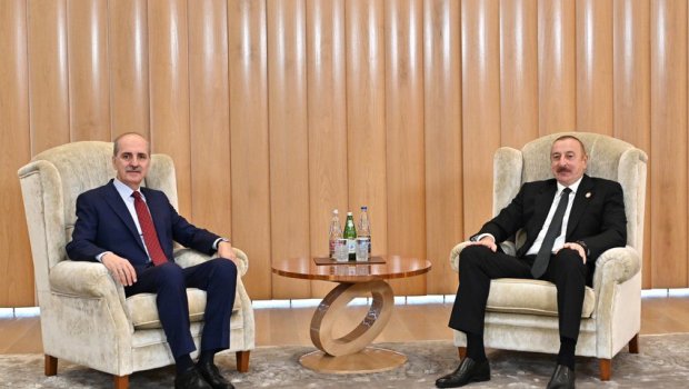 Prezident Numan Kurtulmuşu qəbul edib - VİDEO