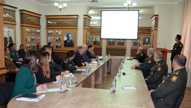 NATO-nun nümayəndə heyəti Milli Müdafiə Universitetini ziyarət etdi - FOTO 