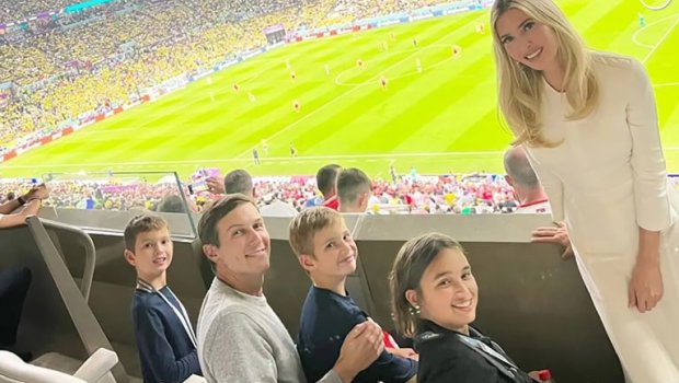 Donald Trampın qızı Qətərdə Braziliya - Serbiya oyununu izlədi - FOTO