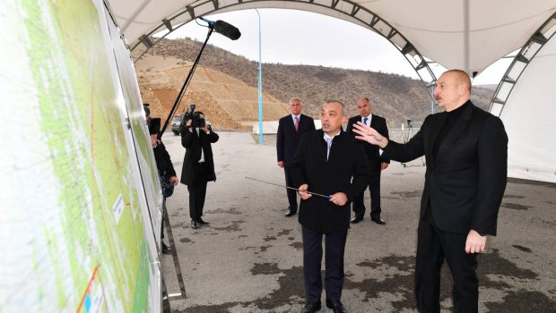 “Şəki-Oğuz” Aqroparkının torpaq sahəsini suvarma suyu ilə təmin edən qurğular istifadəyə verilib - FOTO