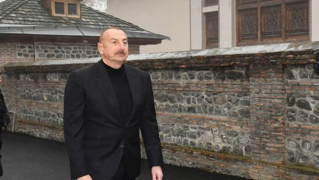 Prezident Şəkinin “Yuxarı Baş” Qoruğundakı təmir-bərpa işləri ilə tanış olub - FOTO