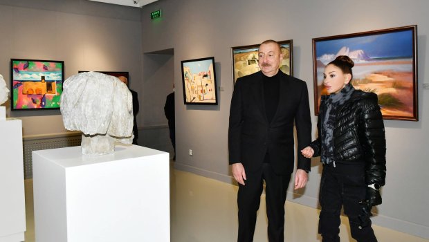 Prezident Şəkinin “Yuxarı Baş” Qoruğundakı təmir-bərpa işləri ilə tanış olub - FOTO 