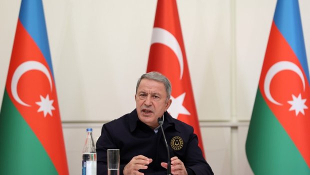 Hulusi Akar Azərbaycanda səfərdədir