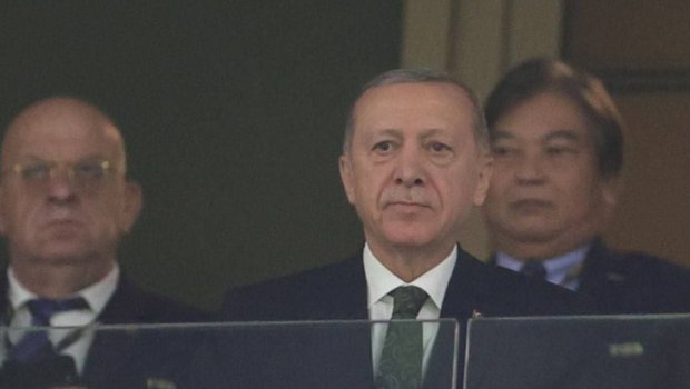 Ərdoğan Argentina-Fransa final matçını izləyir - FOTO