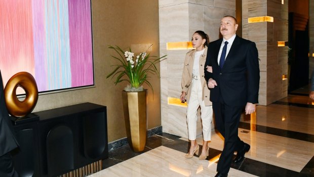 İlham Əliyev və birinci xanım “The Ritz-Carlton Baku” otelinin açılışında iştirak etdilər - FOTO/VİDEO