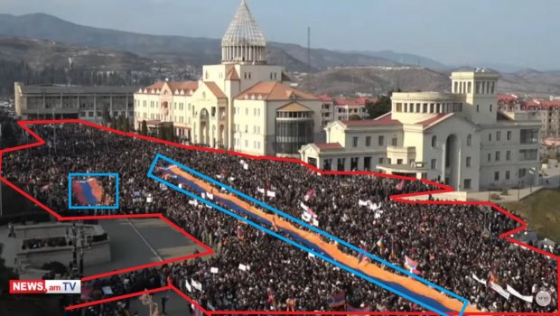 Xankəndidəki aksiyada əslində neçə nəfər iştirak edib?
