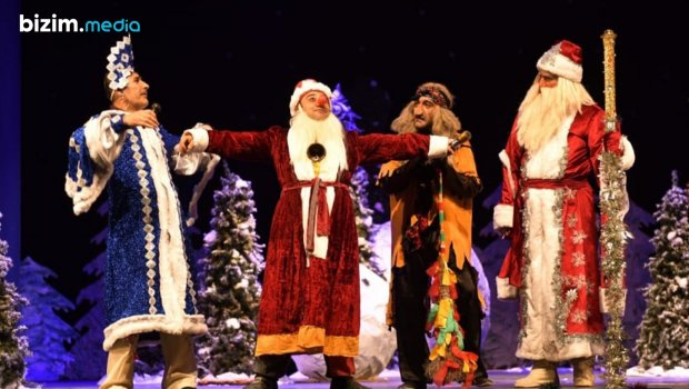 Şəki Dövlət Dram Teatrında yeni il şənliyinə start verildi – FOTO