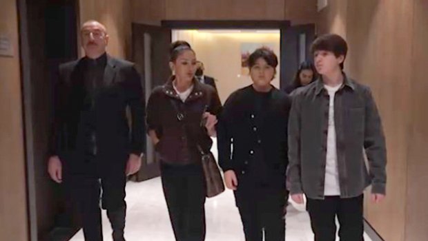 Prezident Şabrana nəvələri ilə gedib - VİDEO