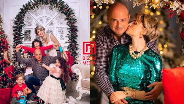 Bağlanmış Lider TV-nin rəhbərinin xanımı və övladları ilə Yeni İl FOTOSESSİYASI 