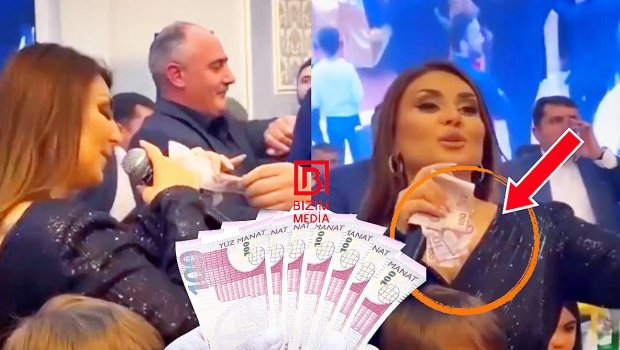 Şəbnəm Tovuzluya toyda 700 manatlıq “ŞABAŞ” - VİDEO