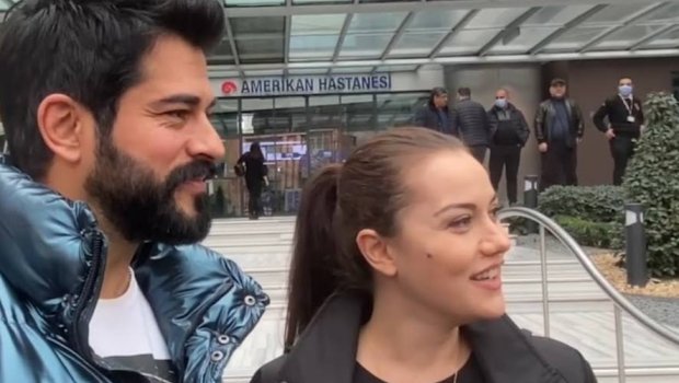 Burak ilə Fahriyə yeni doğulan körpələri ilə GÖRÜNTÜLƏNDİ - VİDEO 