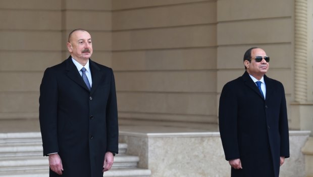 Misir Prezidenti Əbdülfəttah Əs-Sisinin rəsmi qarşılanma mərasimi olub - FOTO/VİDEO