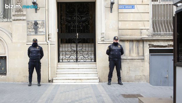 İranın Bakıdakı səfirliyinin mühafizəsi GÜCLƏNDİRİLDİ - FOTO