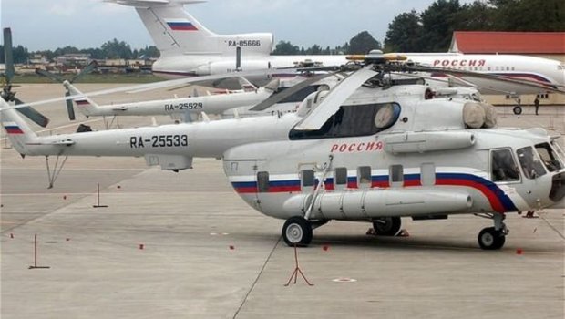 Putinə xidmət edən helikopter qəzaya uğradı