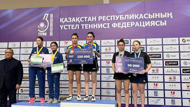 Stolüstü tennisçilərimiz Qazaxıstanda qızıl medal qazandılar