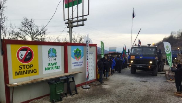 Sülhməramlıların 7 avtomobili Laçın yolundan keçdi – FOTO