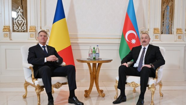Azərbaycan və Rumıniya prezidentlərinin təkbətək görüşü olub - FOTO/VİDEO