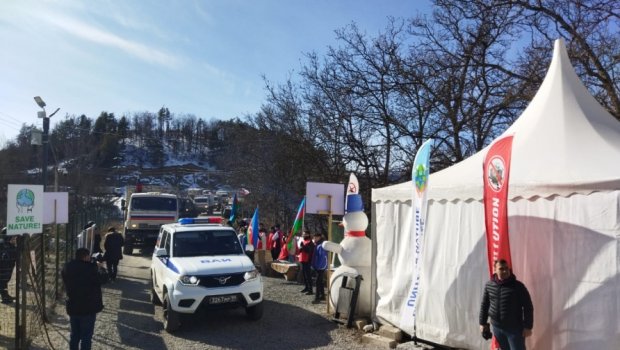 Xankəndi-Laçın yolunda sülhməramlıların 19 avtomobili keçib - FOTO