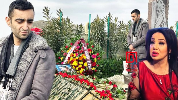 Zeynəb Dostəliyevanın oğlu anasının məzarı önündə KÖVRƏLDİ – FOTO/ÖZƏL