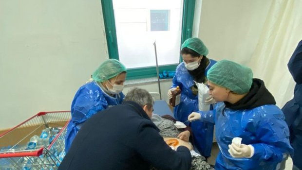 Hərbi həkimlərimiz Türkiyədə 10 cərrahi əməliyyat edib - FOTO