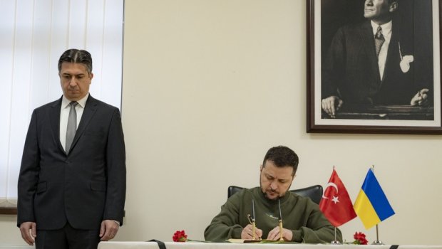 Zelenski Türkiyənin Ukraynadakı səfirliyinə BAŞ ÇƏKDİ - FOTO\VİDEO 