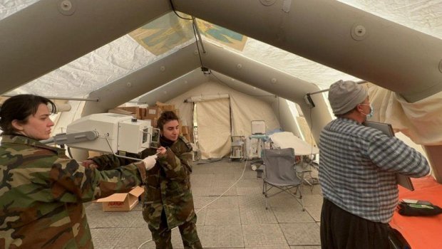 FHN-in səhra hospitallarında 512 nəfərə tibbi xidmət GÖSTƏRİLİB - VİDEO