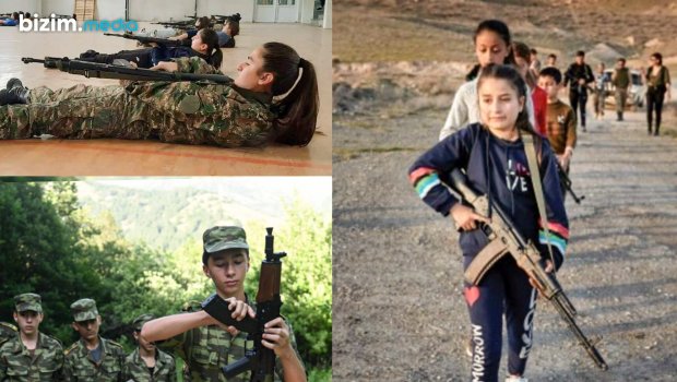 Erməni uşaqlarının hərbi təlimlərə cəlb olunması ilə bağlı FAKTLAR – FOTO/VİDEO 
