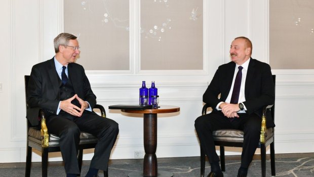 Prezident Almaniyanın Şərqi Biznes Assosiasiyasının rəhbəri ilə görüşüb - FOTO/VİDEO