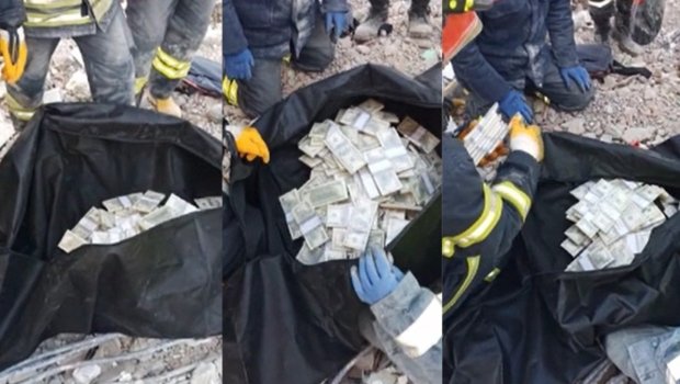 Dağıntılar altından xilas edilən şəxsdə külli miqdarda dollarlar AŞKARLANDI – FOTO/VİDEO 