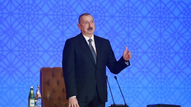 Prezident: “Torpaqlarımızı 30 il işğal altında saxlayan Ermənistana qarşı heç bir sanksiya tətbiq edilmirdi” - VİDEO
