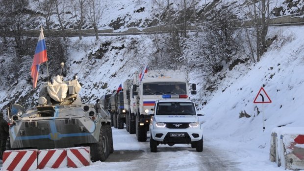 Xankəndi-Laçın yolunda sülhməramlıların 34 avtomobili maneəsiz keçib