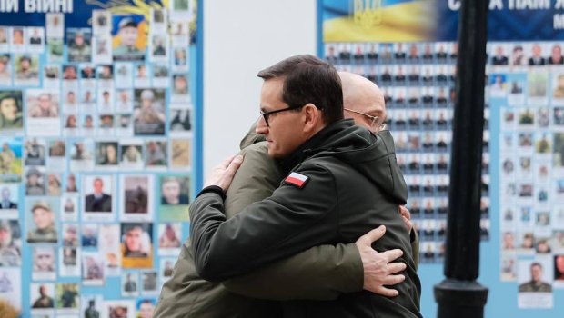 Polşanın baş naziri Kiyevə gəldi - FOTO