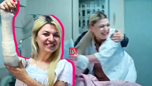 Zümrüd qolunun sındığı VİDEOSUNU YAYDI